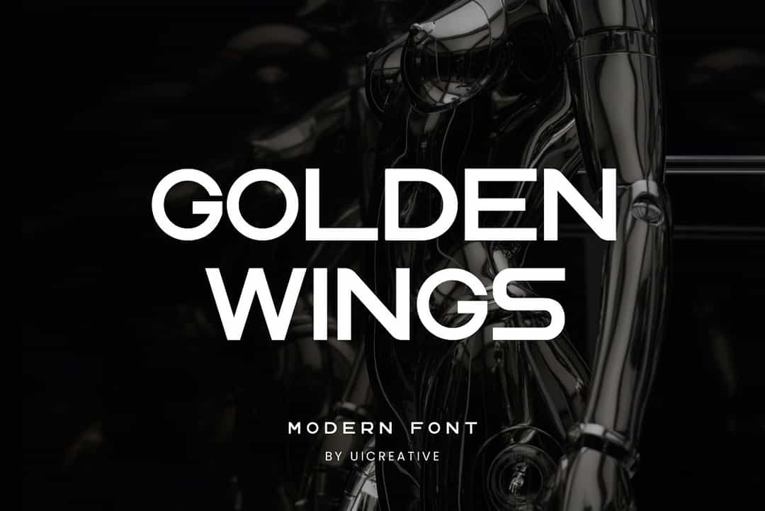 Golden Wings Font Image 1