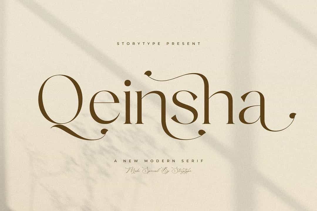 Qeinsha Font Image 1