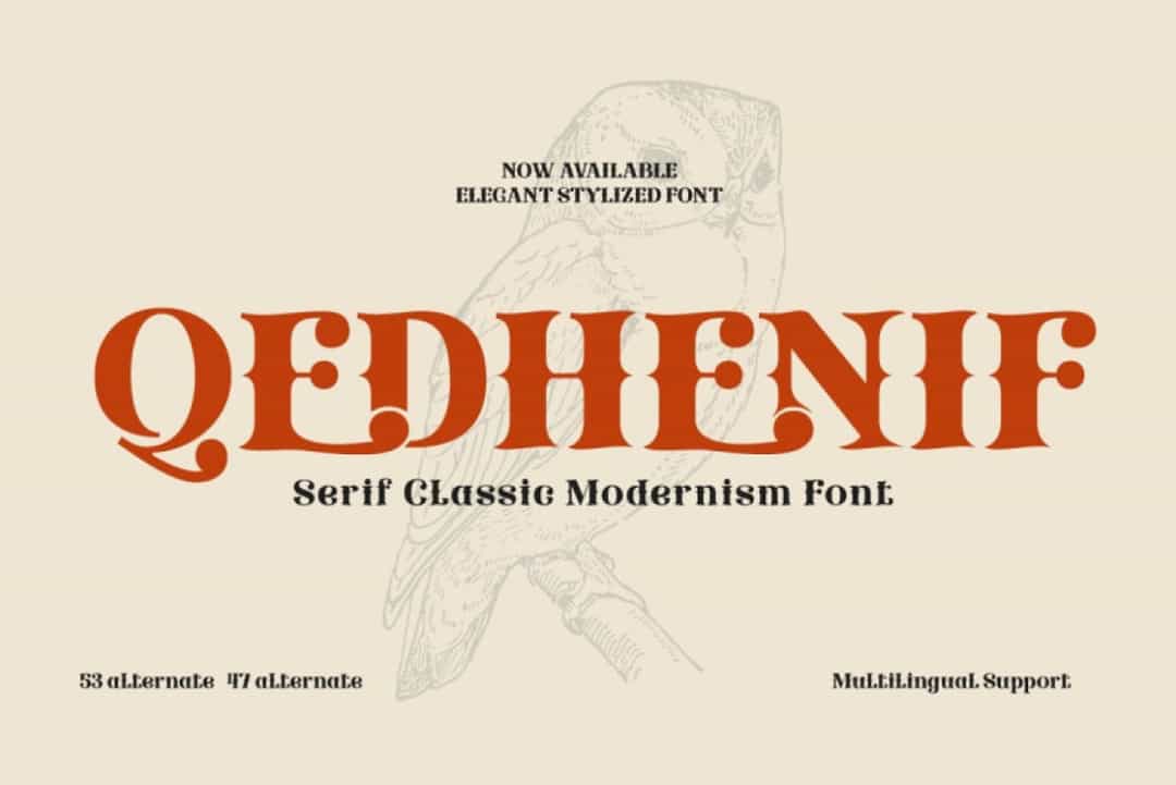 Qedhenif Font Image 1