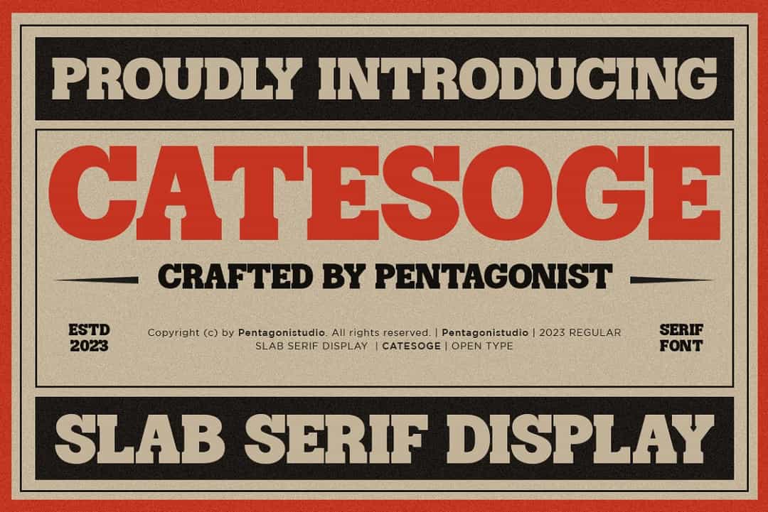 Catesoge Font Image 1