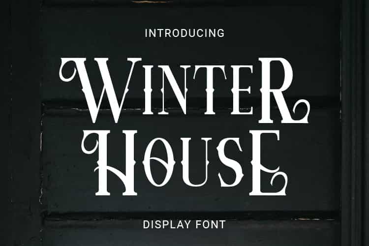 Winter House Font Image 1