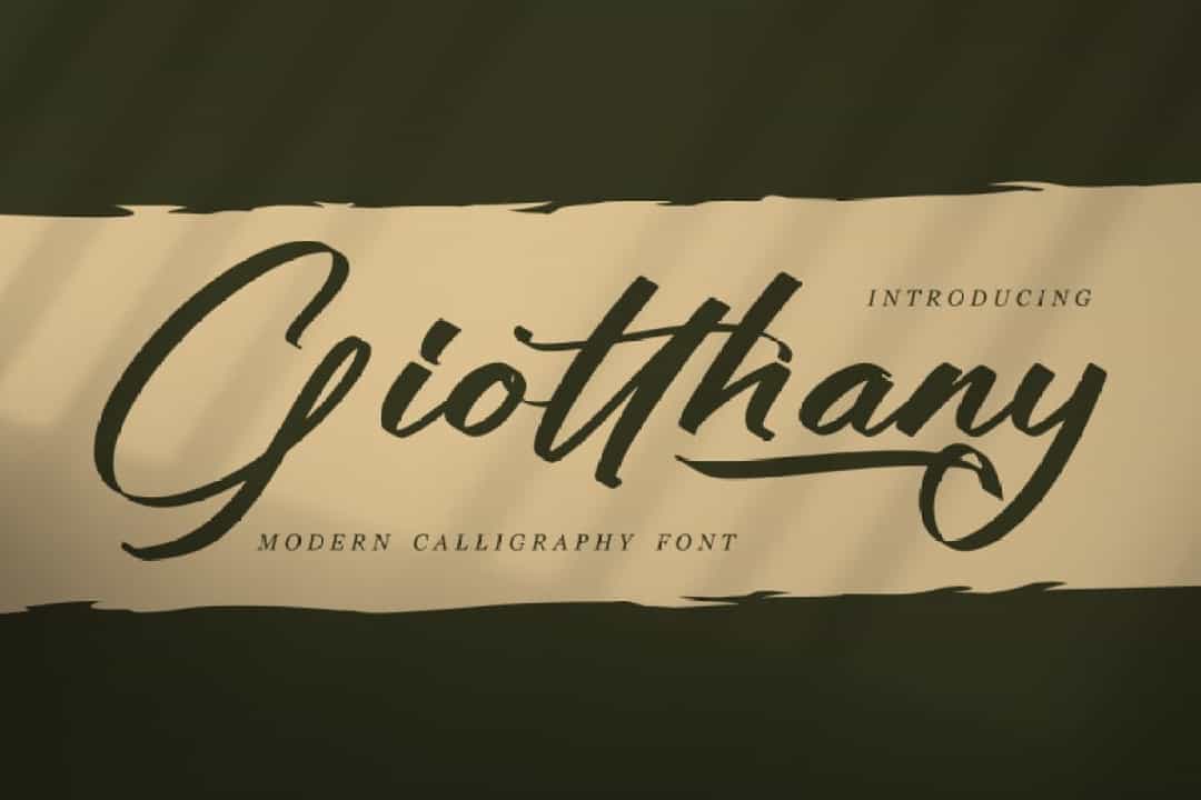 Giotthany Font Image 1