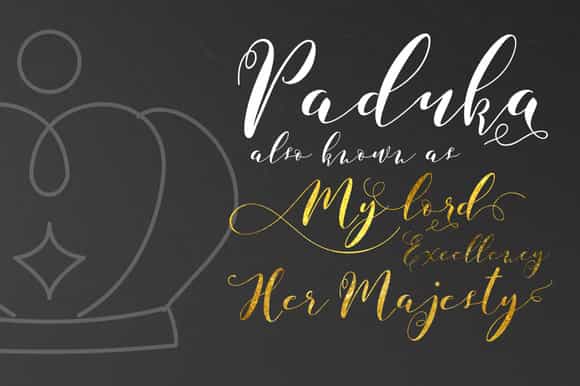 Paduka Script Font Free Image 3