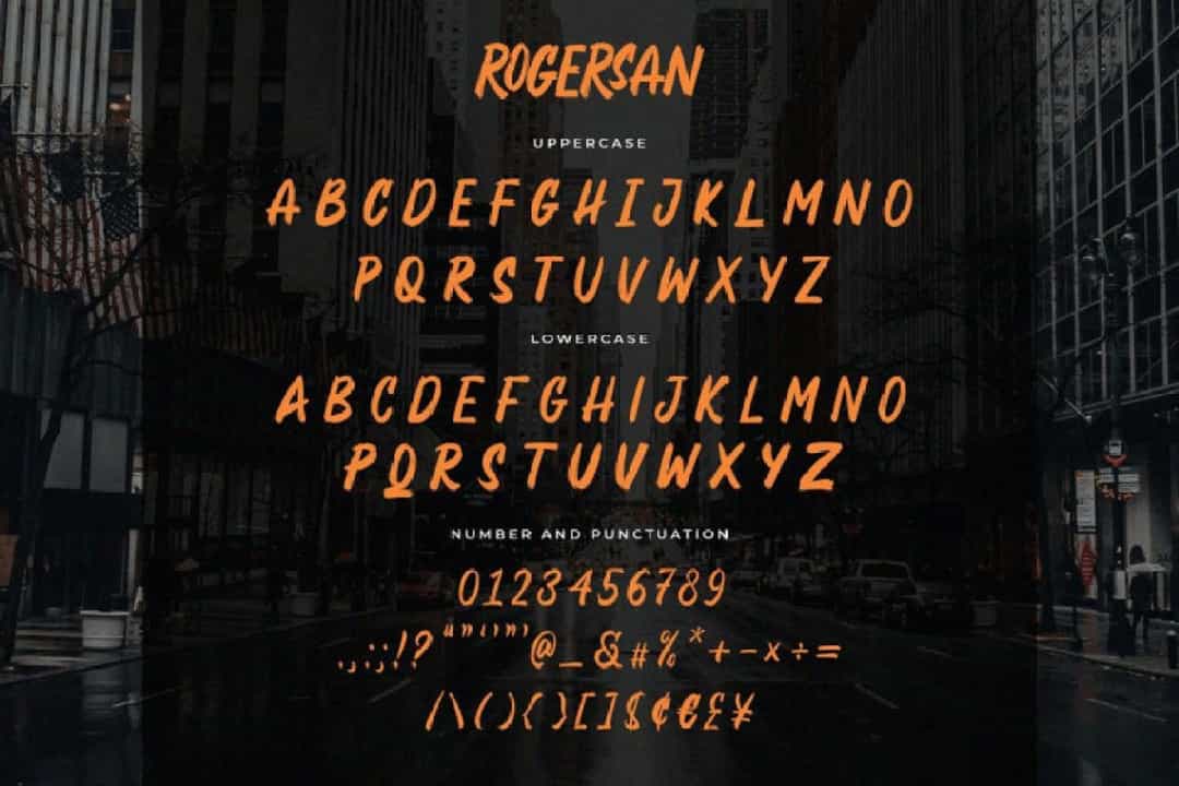 Rogersan Font Image 3