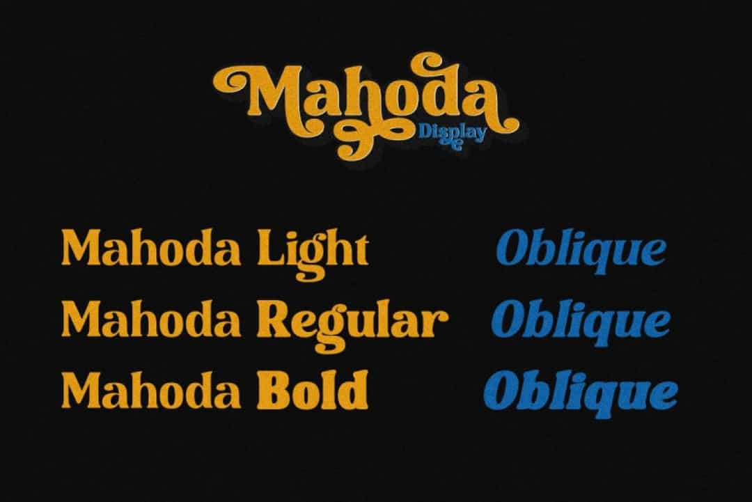 Mahoda Display Font Image 2
