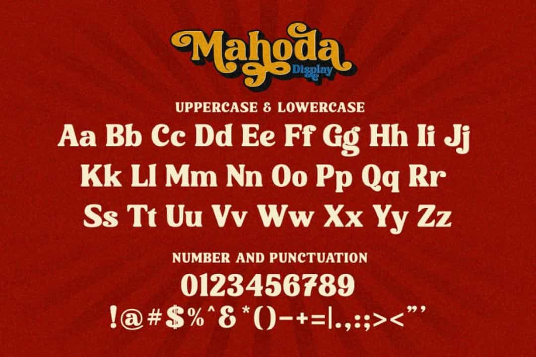 Mahoda Display Font Image 3