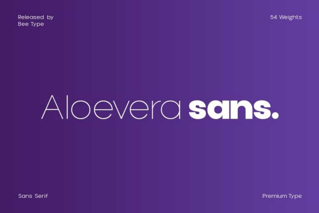 Aloevera Sans Font Image 1