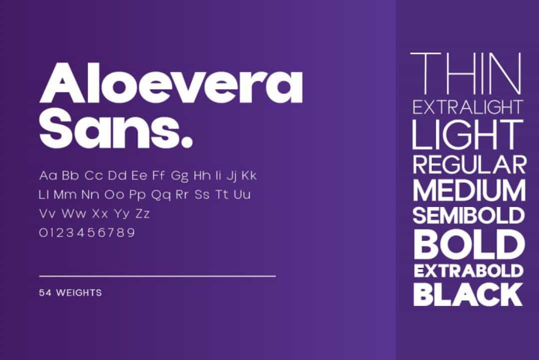 Aloevera Sans Font Image 3