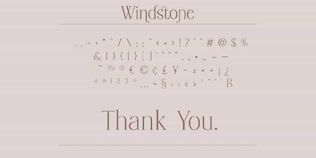 Windstone Serif Font Image 3