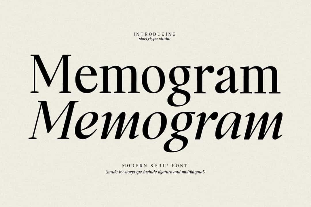 Memogram Font Image 1