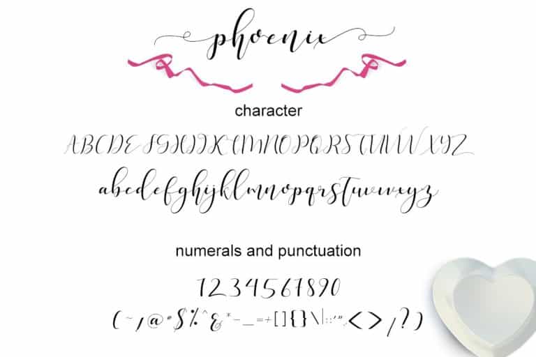 Phoenix Script Font Image 3