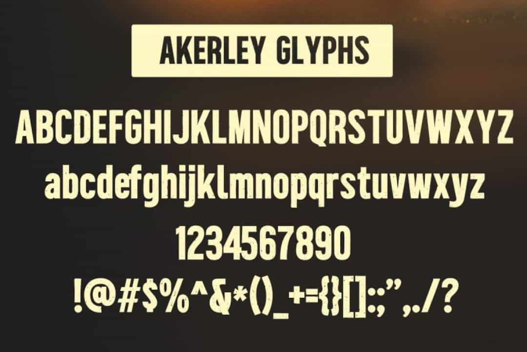 Akerley Font Image 3