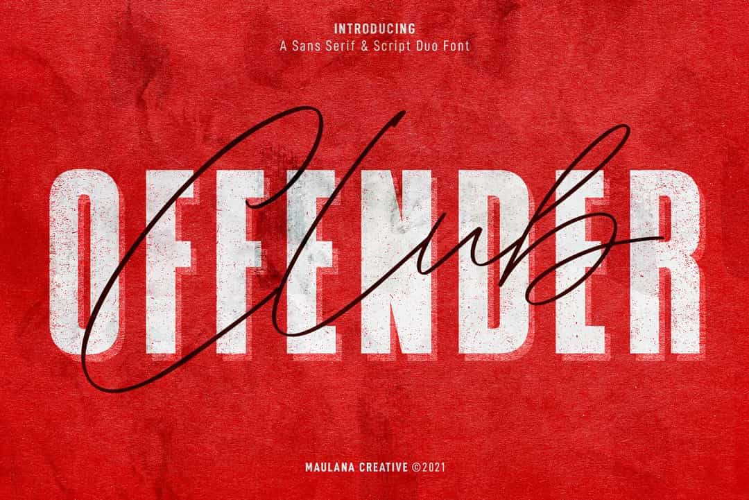 Offenders Club Font Image 1