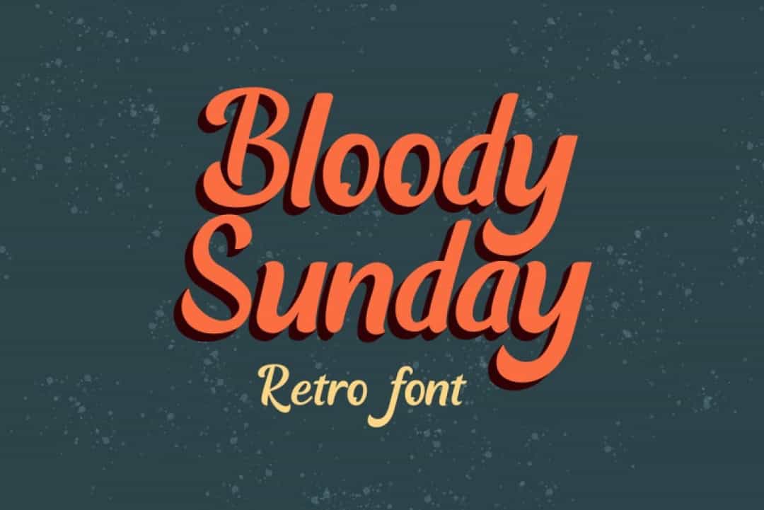 Bloody Sunday Font Image 1