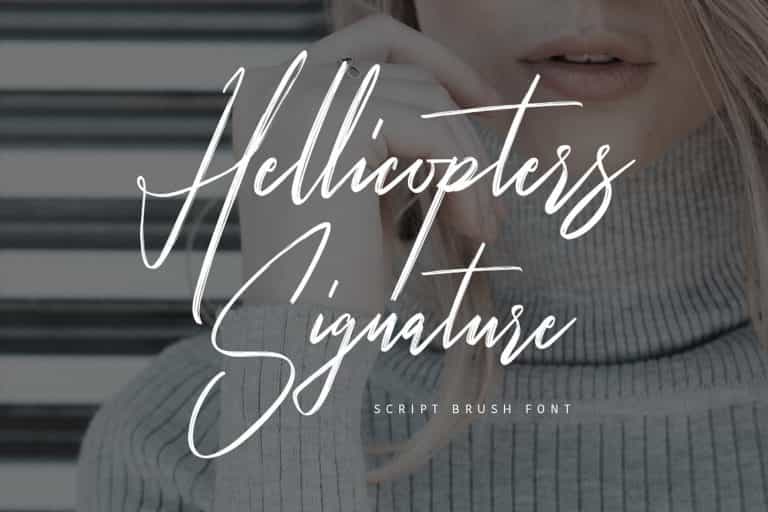 Hellicopters Script Font Image 1