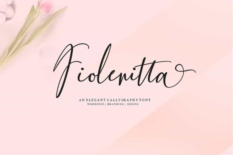 Fiolenitta Script Font Image 1