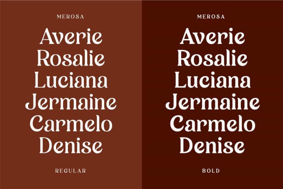 Merosa Font Image 2