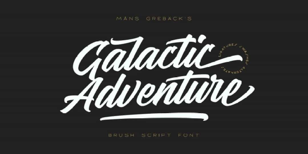 Galactic Adventure Font Image 1