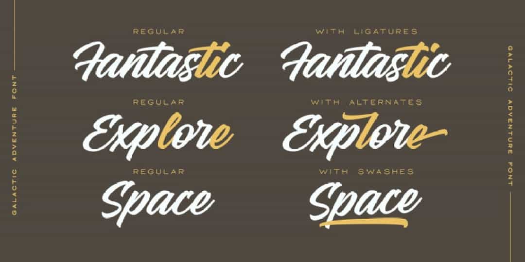 Galactic Adventure Font Image 3