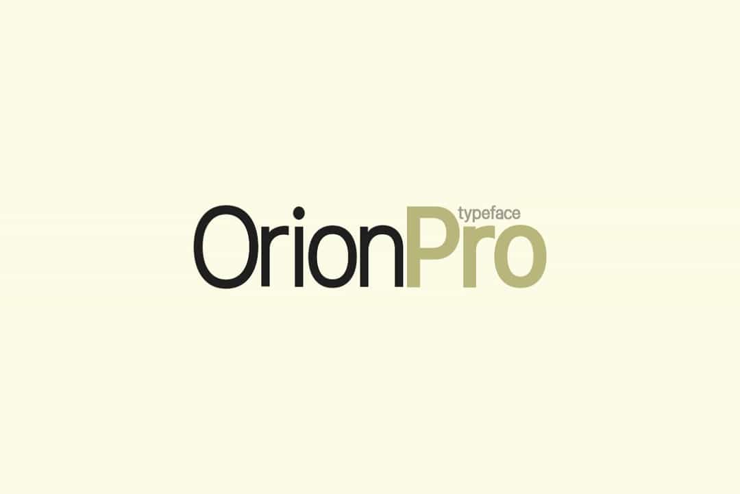 Orion Pro Font Image 1