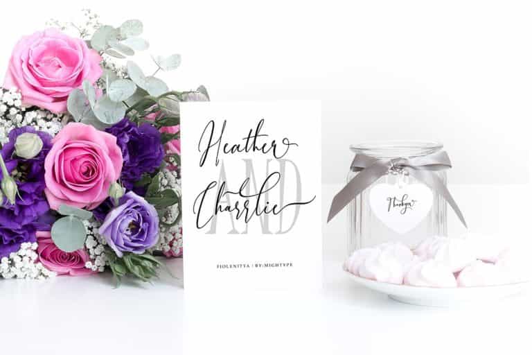 Fiolenitta Script Font Image 3