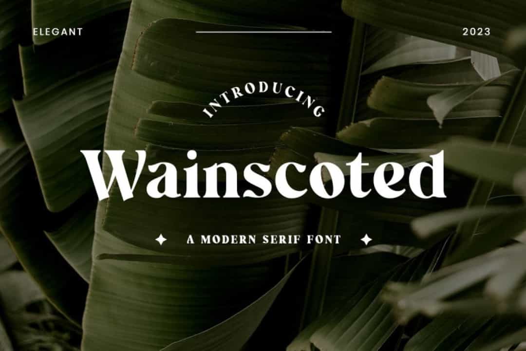 Wainscoted Font Image 1