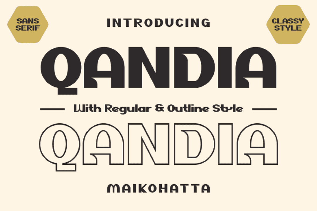 Qandia Font Image 1