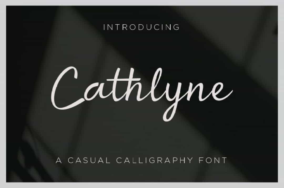 Cathlyne Font Image 1