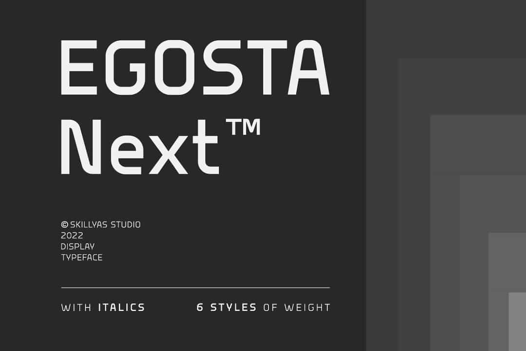 Egosta Font Image 1