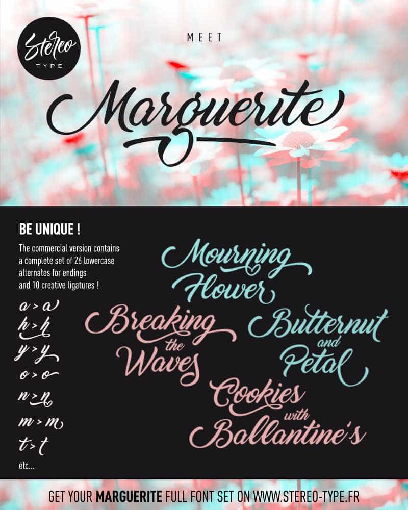 Marguerite Font Free Image 1
