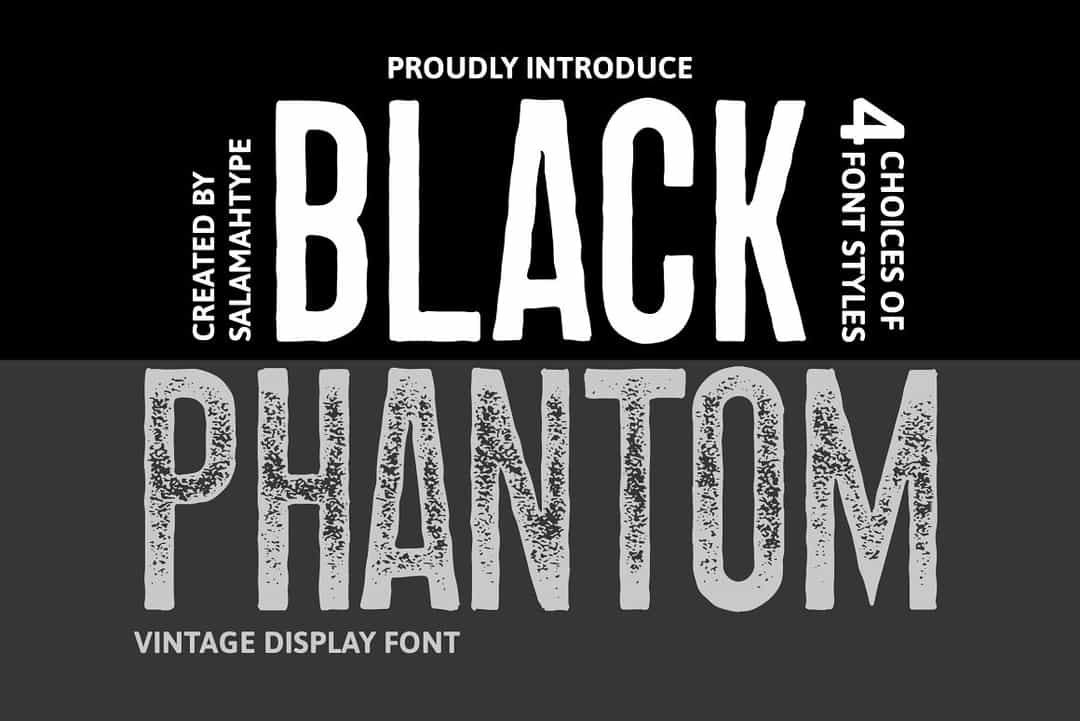 Black Phantom Font Image 1