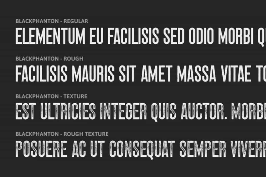 Black Phantom Font Image 2