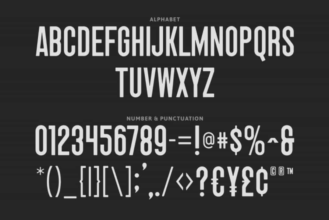 Black Phantom Font Image 3
