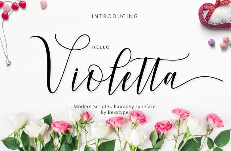 Hello Violetta Script Font Image 1