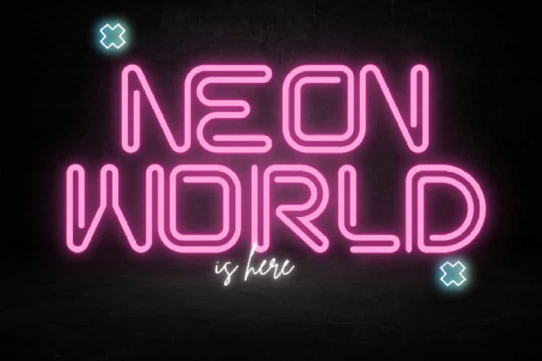 Neon World Font Image 1