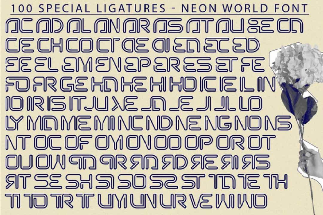 Neon World Font Image 3