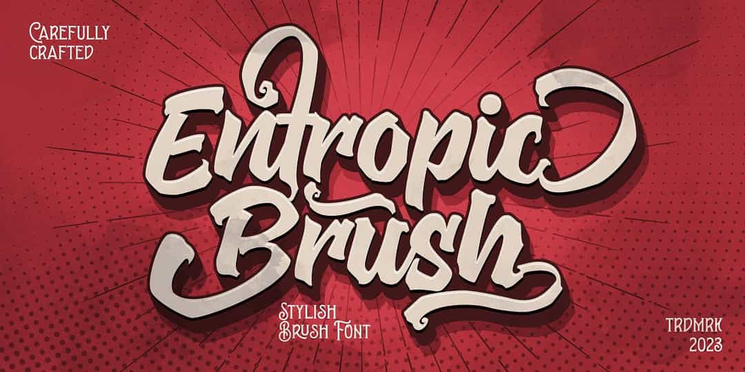 Entropic Brush Font Image 1
