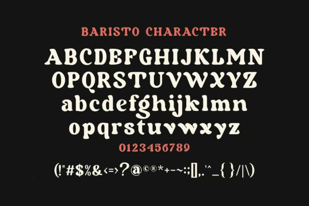 Baristo Font Image 3
