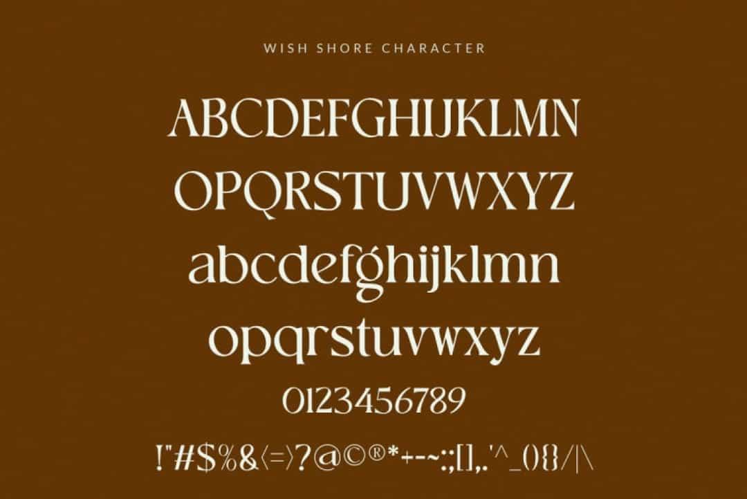 Wish Shore Font Image 3