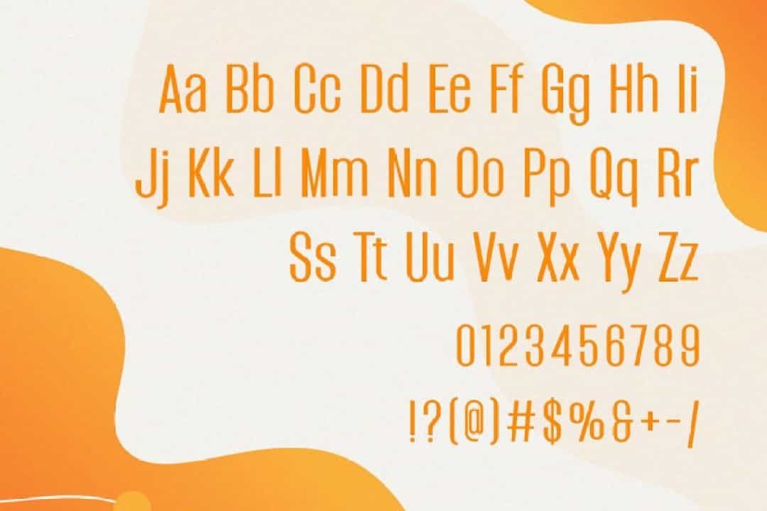 Grandia Font Image 3