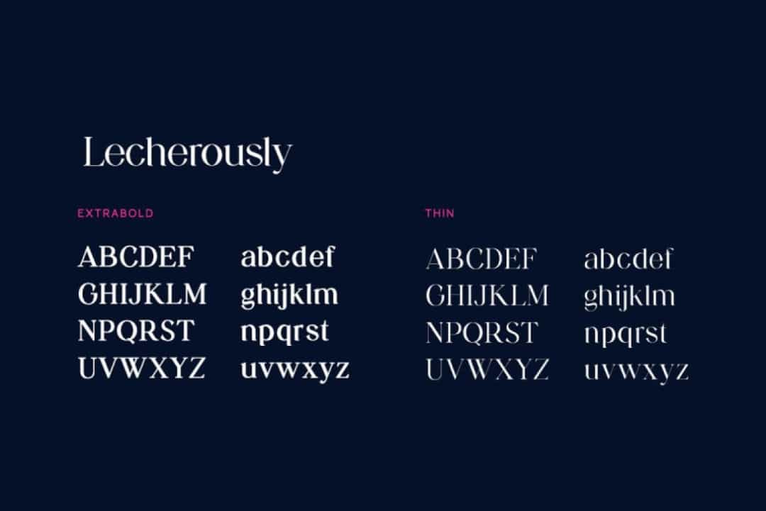 Lecherously Font Image 2