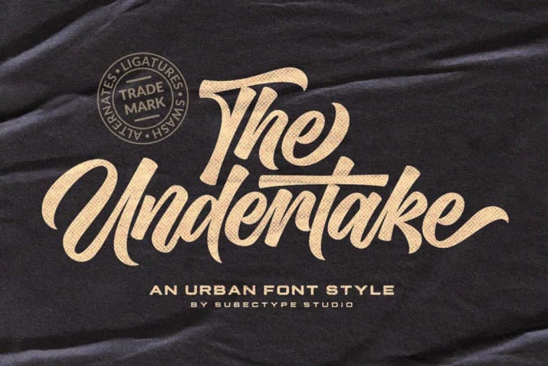 Undertake Font Image 1