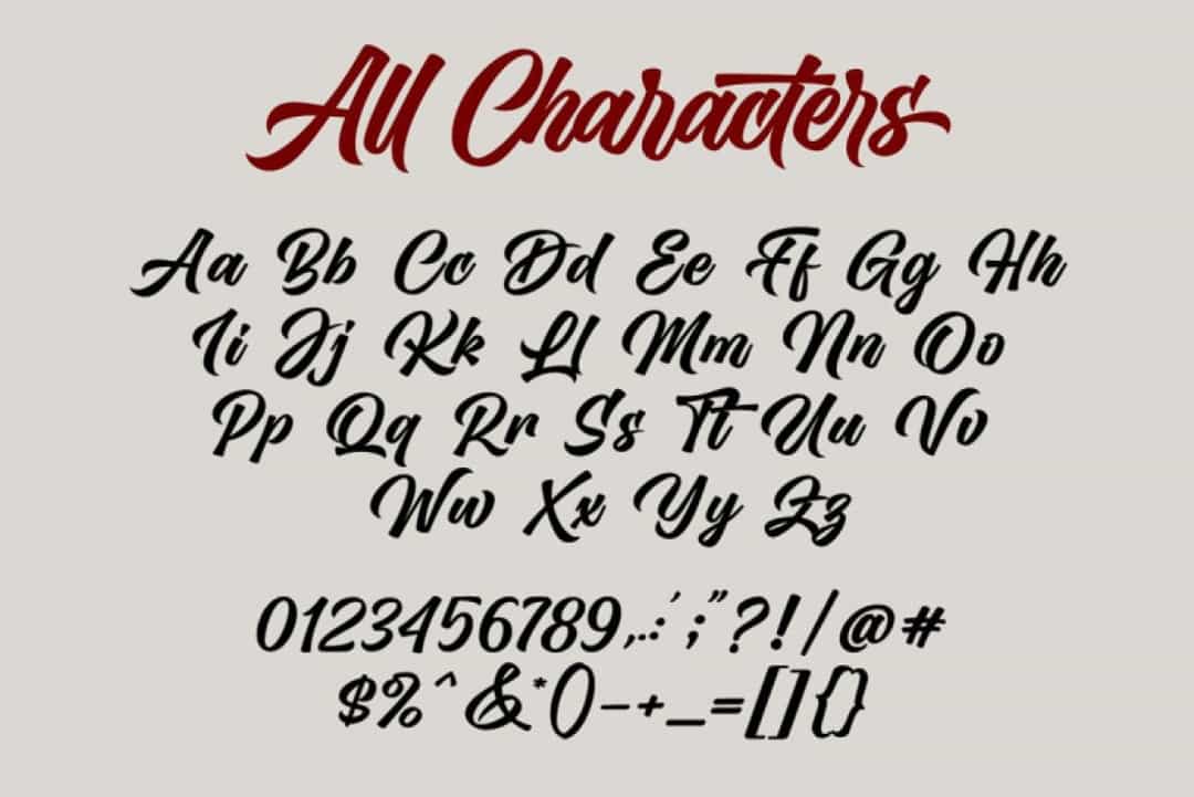 Undertake Font Image 3