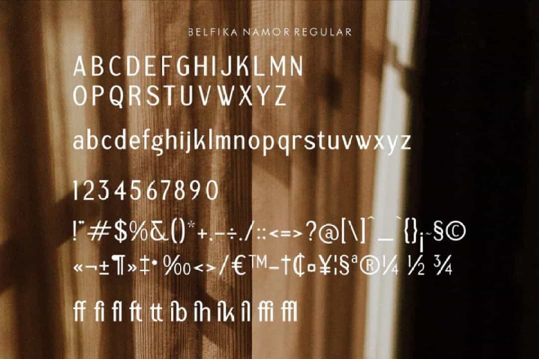 Belfika Namor Font Image 3