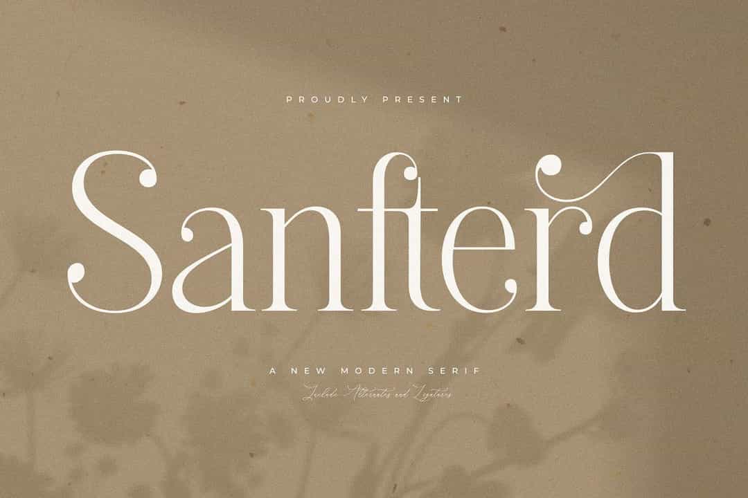 Sanfterd Font Image 1