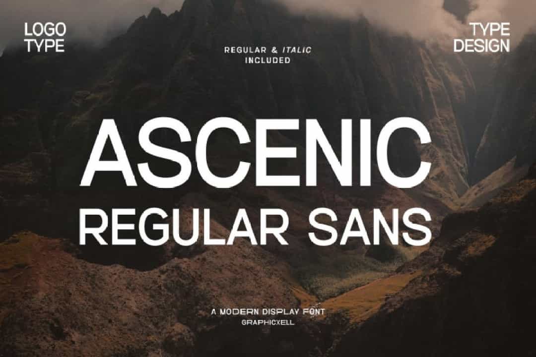 Ascenic Font Image 1