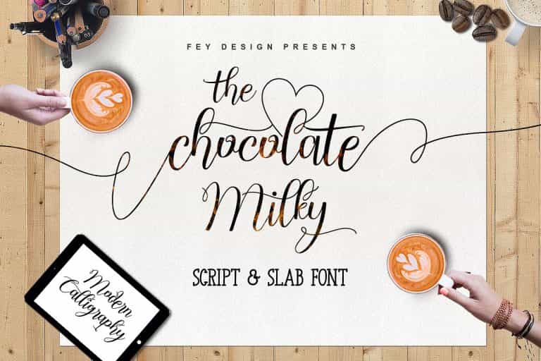 Chocolate Milky Script Font Image 1