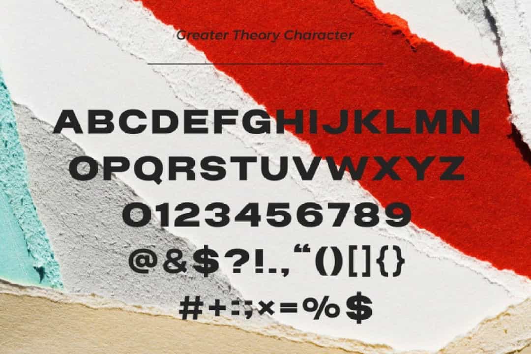 Greater Theory Font Image 3