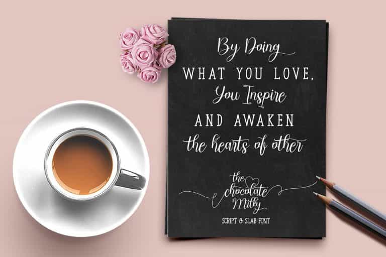 Chocolate Milky Script Font Image 3