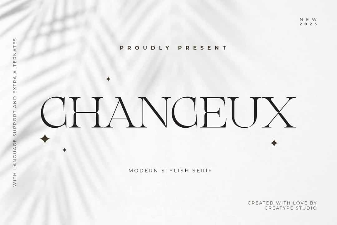 Chanceux Font Image 1